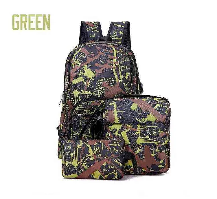 2027 Best out door outdoor bags camouflage travel backpack computer bag Oxford Brake chain middle school student bag many colors XSD1004