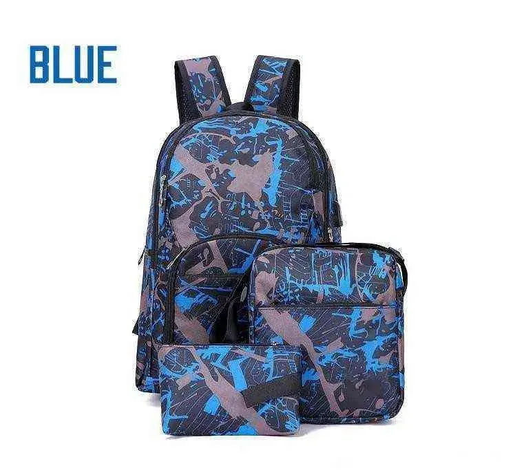 2027 Best out door outdoor bags camouflage travel backpack computer bag Oxford Brake chain middle school student bag many colors XSD1004