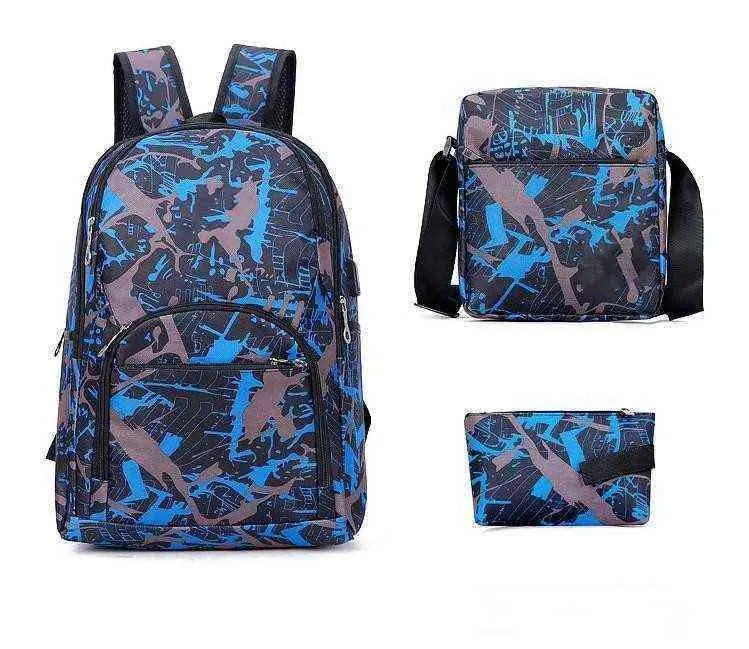 2027 Best out door outdoor bags camouflage travel backpack computer bag Oxford Brake chain middle school student bag many colors XSD1004