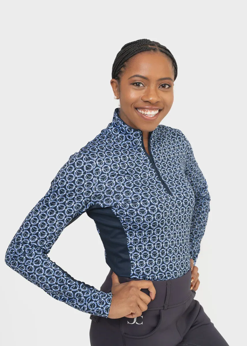 Cool & Comfortable Technical Riding Shirt Blue