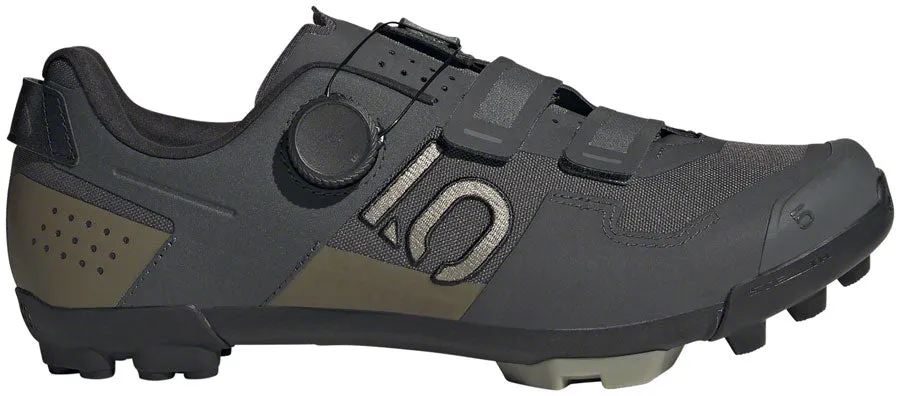 Five Ten Kestrel BOA Mountain Clipless Shoes - Mens Gray Six/Silver Pebble/Olive Strata 15