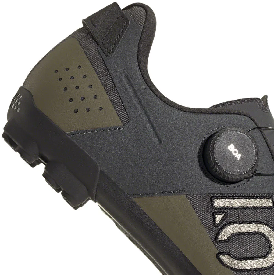 Five Ten Kestrel BOA Mountain Clipless Shoes - Mens Gray Six/Silver Pebble/Olive Strata 15