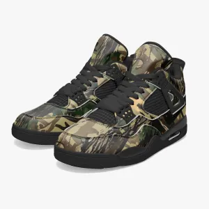 Forest Green Sneakers AJ4 Style | Hunting Camouflage