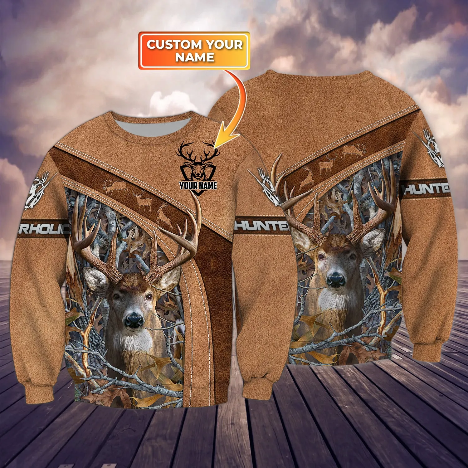 Hunting Personalized Name 3D Sweatshirt 127