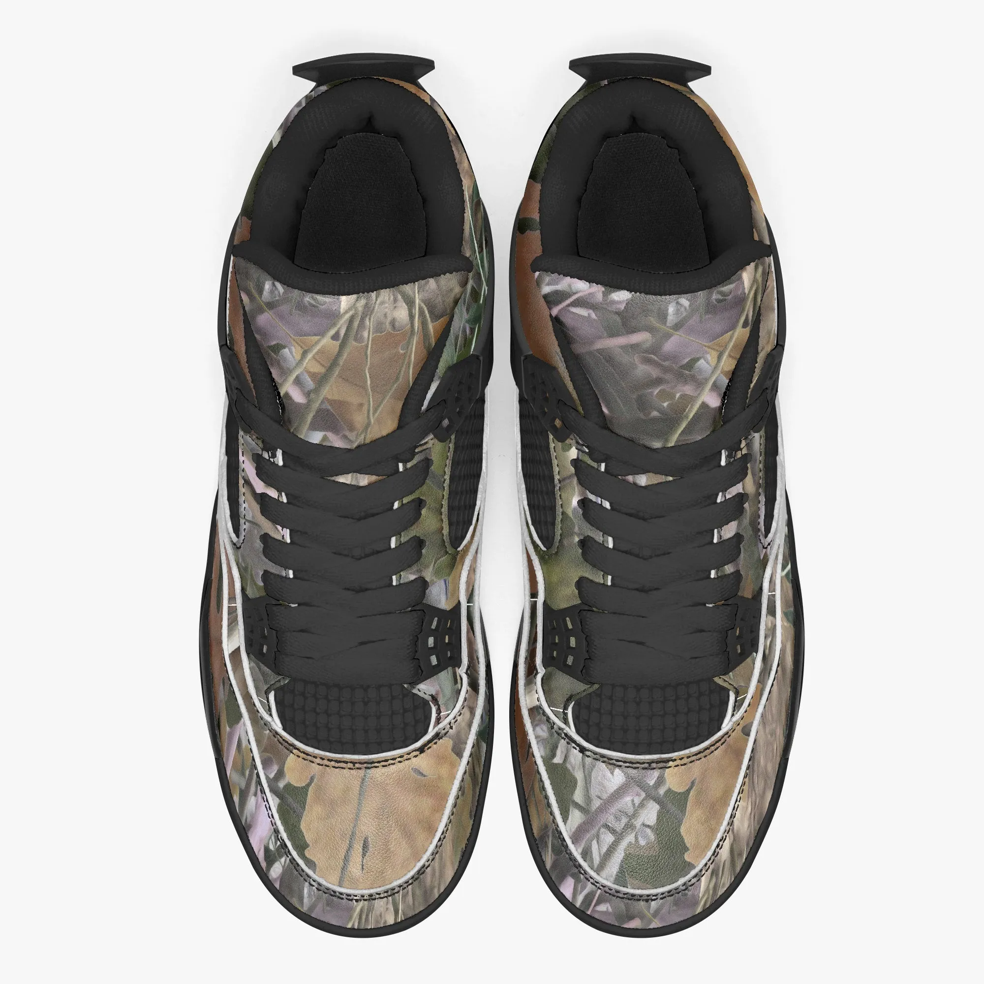 Hunting Sneakers | Brown Oak Tree Camouflage | AJ4 Style