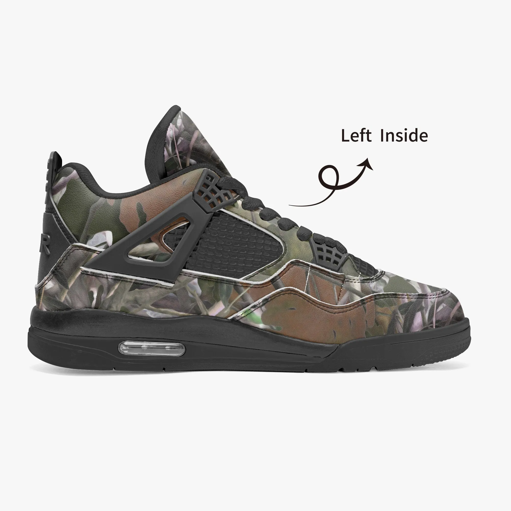 Hunting Sneakers | Brown Oak Tree Camouflage | AJ4 Style