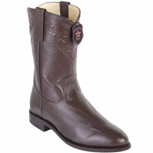 Los Altos 805107 Men's Brown Genuine Elk Roper Toe Cowboy Boots