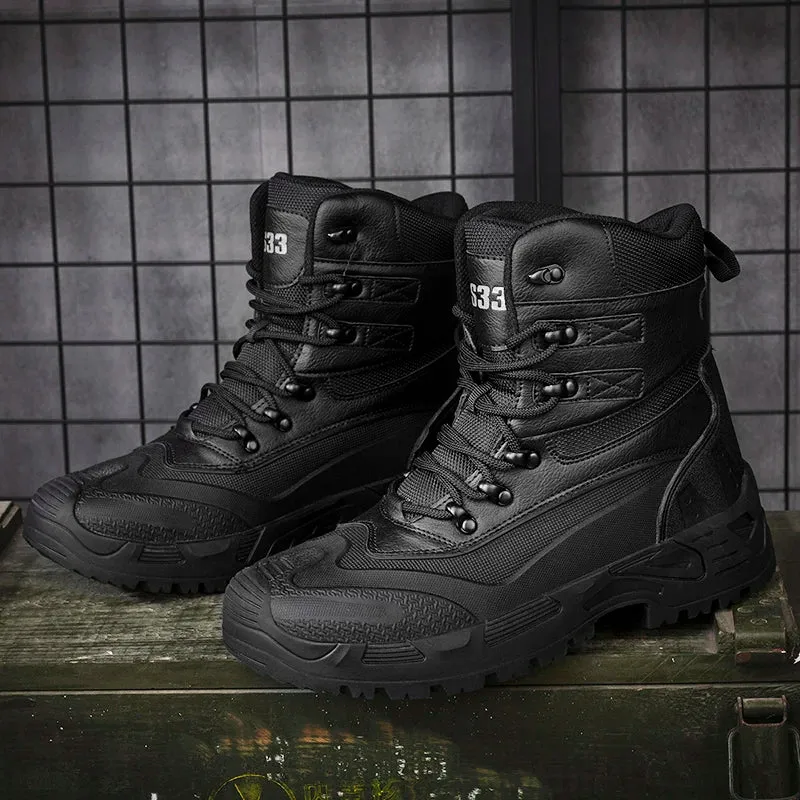 Men's Outdoor Training Boots High-quality High Desert Shoes Camouflage Hunting Climbing Botas Hiking Sneakes Shoes Big Size 47