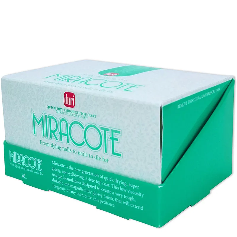 Miracote Quick Dry Through Top Coat, 12 Pieces Display