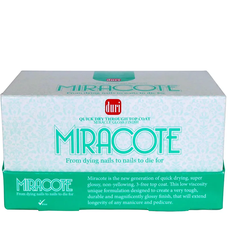 Miracote Quick Dry Through Top Coat, 12 Pieces Display