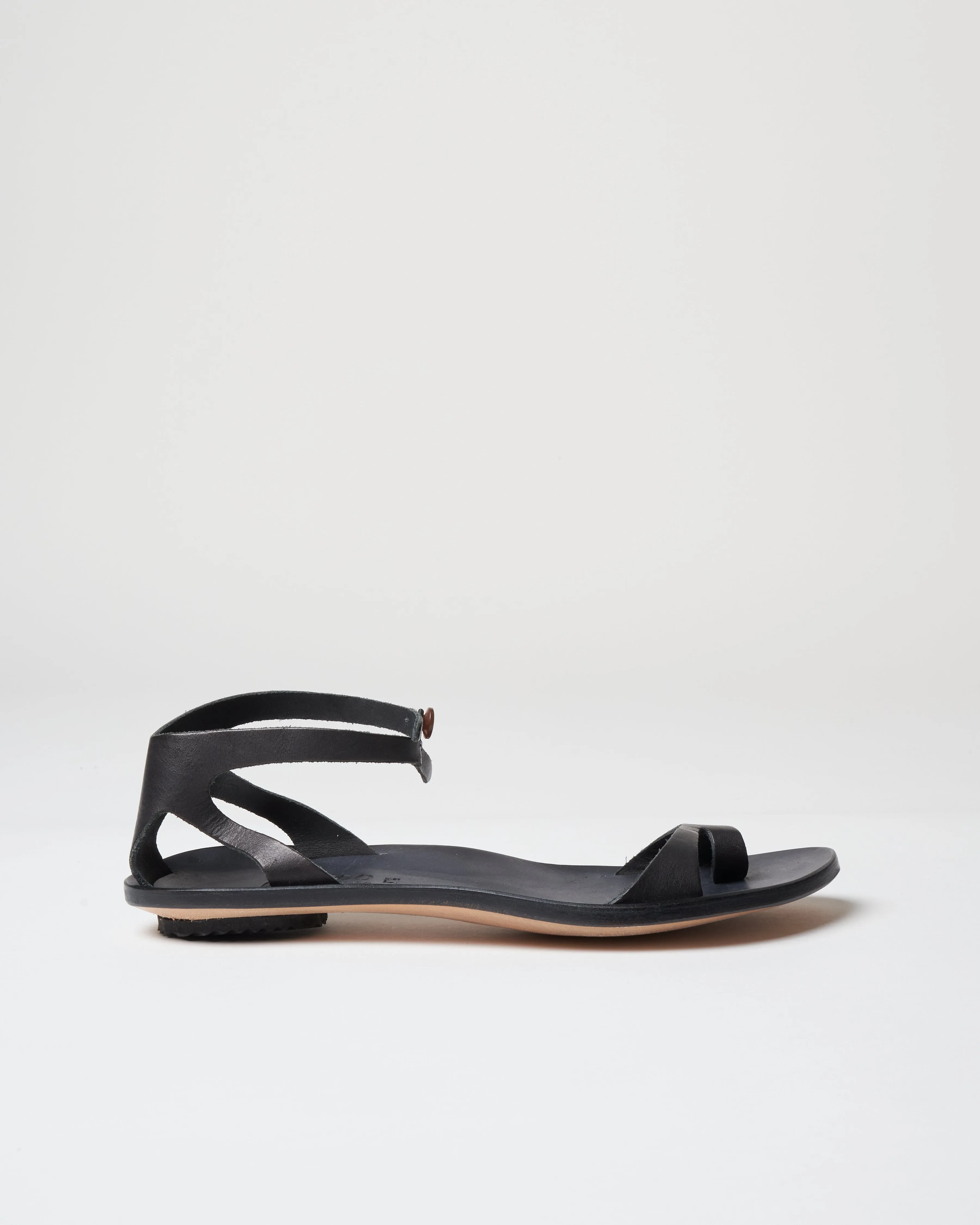 naked sandal - black