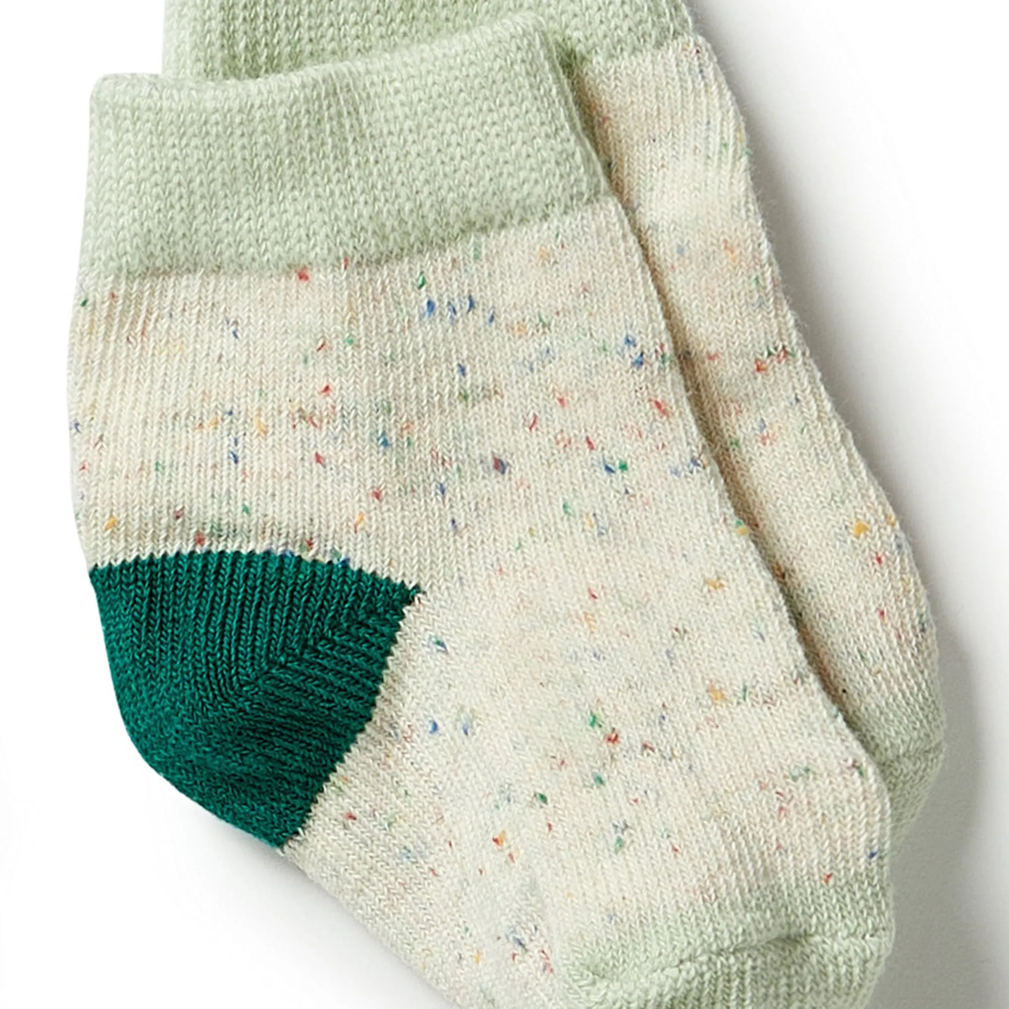 Organic 3 Pack Baby Socks - Deep Sea / Pistachio / Oatmeal