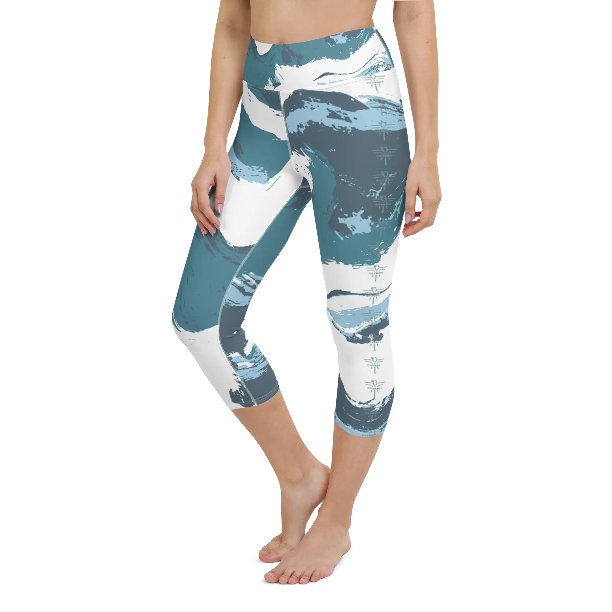 Patriot Marbled Earth Yoga Capri Leggings