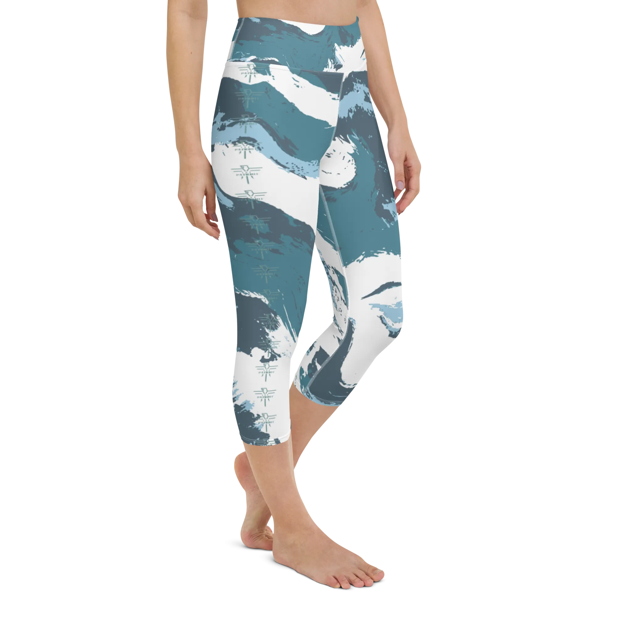 Patriot Marbled Earth Yoga Capri Leggings