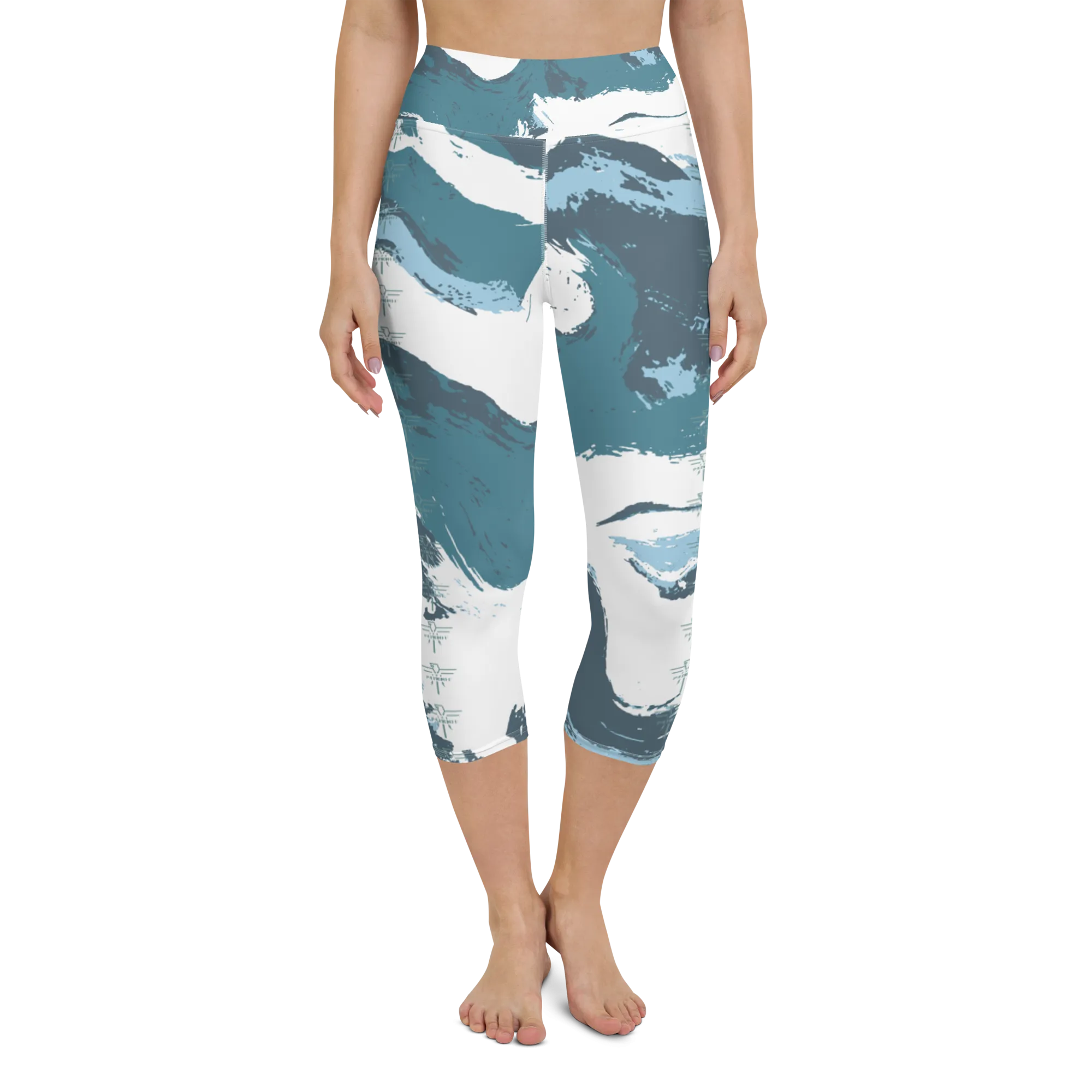 Patriot Marbled Earth Yoga Capri Leggings