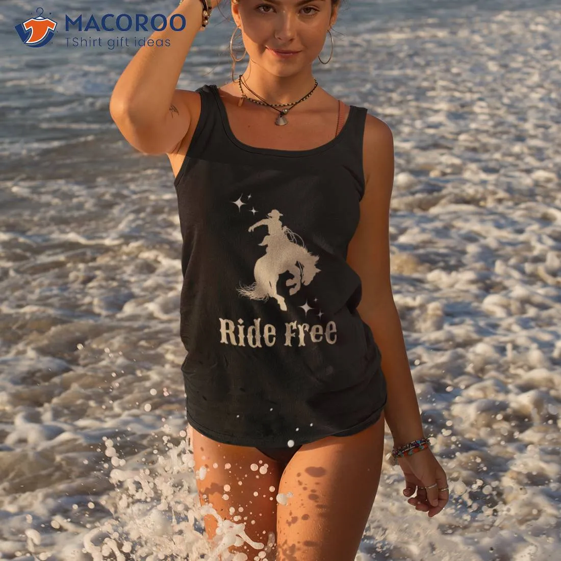 Ride Free Bronc Horse Cowboy Shirt