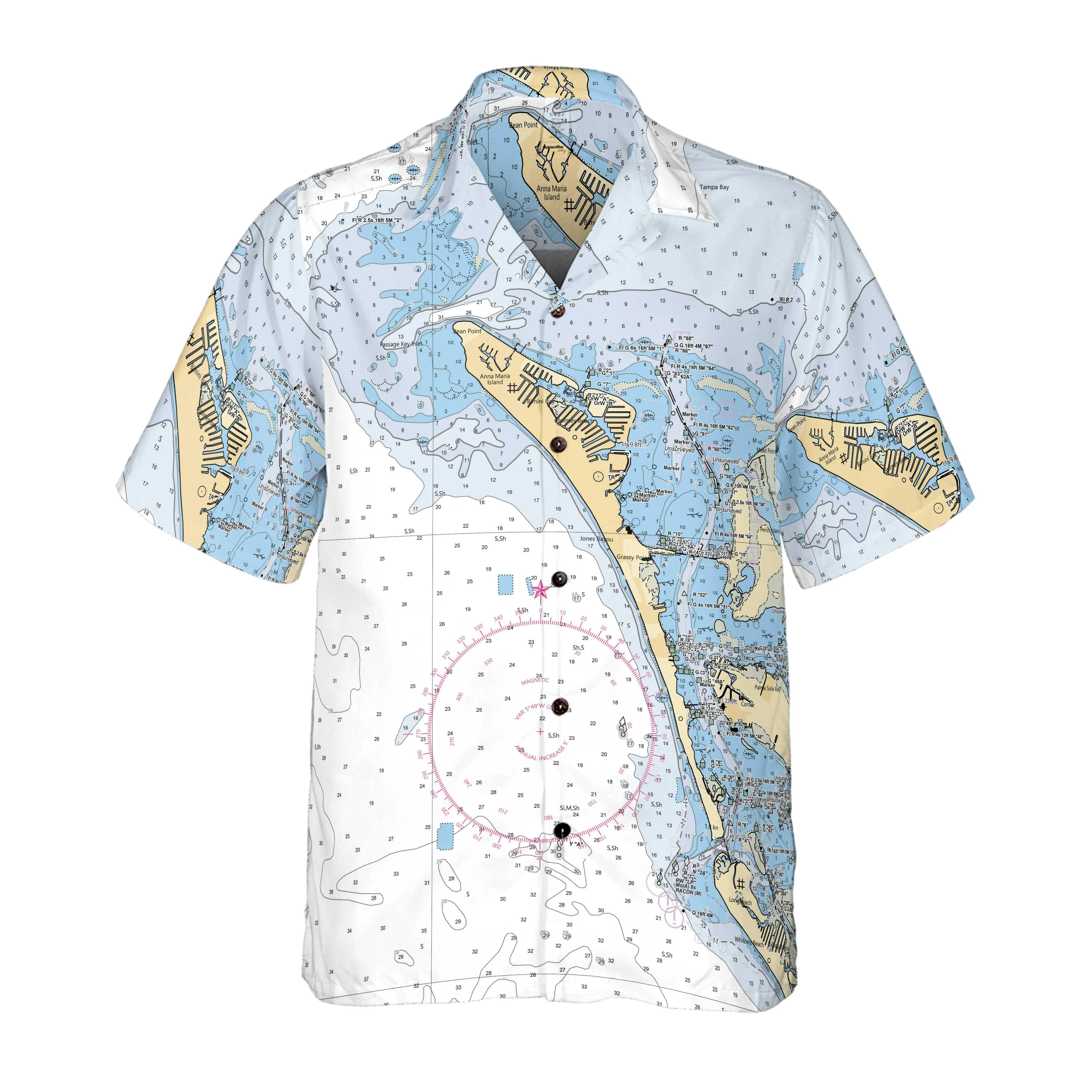 The Anna Maria Island Coconut Button Camp Shirt