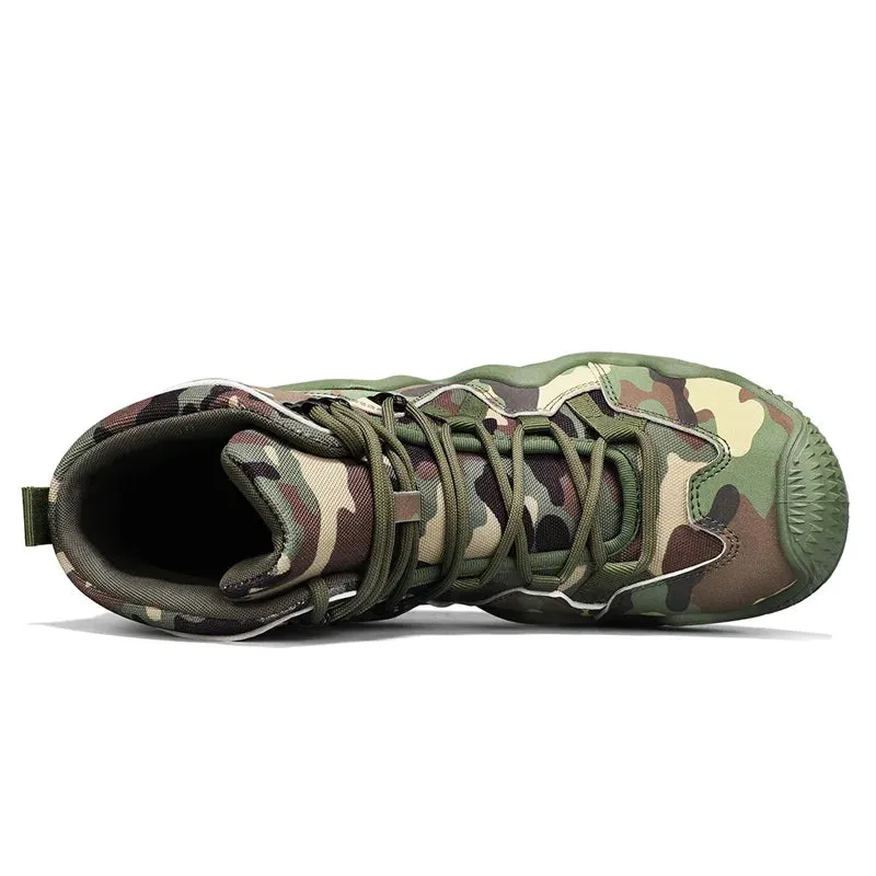 Thermal Snow Men Mountain Hunter Walking Shoes Army Green Male Hiker Climbing Mountain Shoes Camouflage Adult Hunting Boots