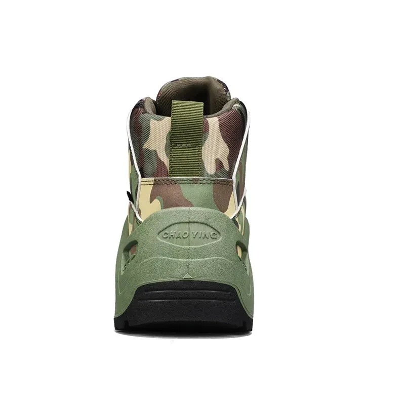 Thermal Snow Men Mountain Hunter Walking Shoes Army Green Male Hiker Climbing Mountain Shoes Camouflage Adult Hunting Boots