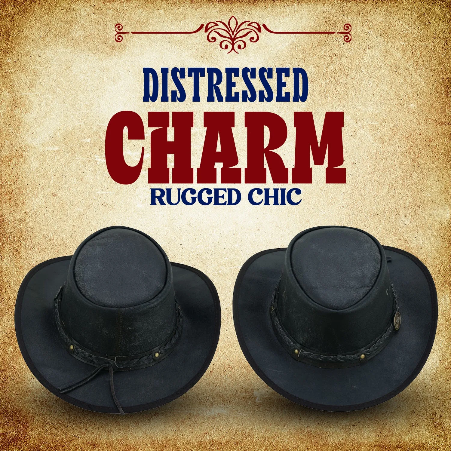 Unisex Leather Hat – Classic Style for Men and Women, Durable & Versatile